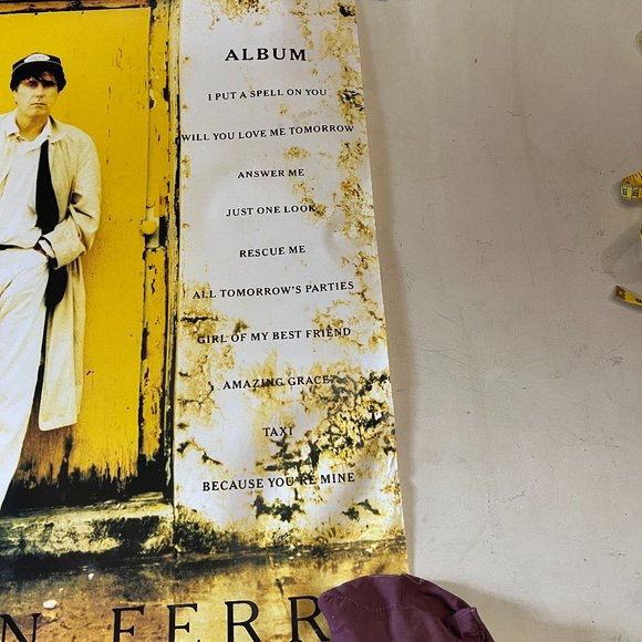 Bryan Ferry 1993 Taxi Promotional Poster, 20" x 30" - Picture 3 of 5